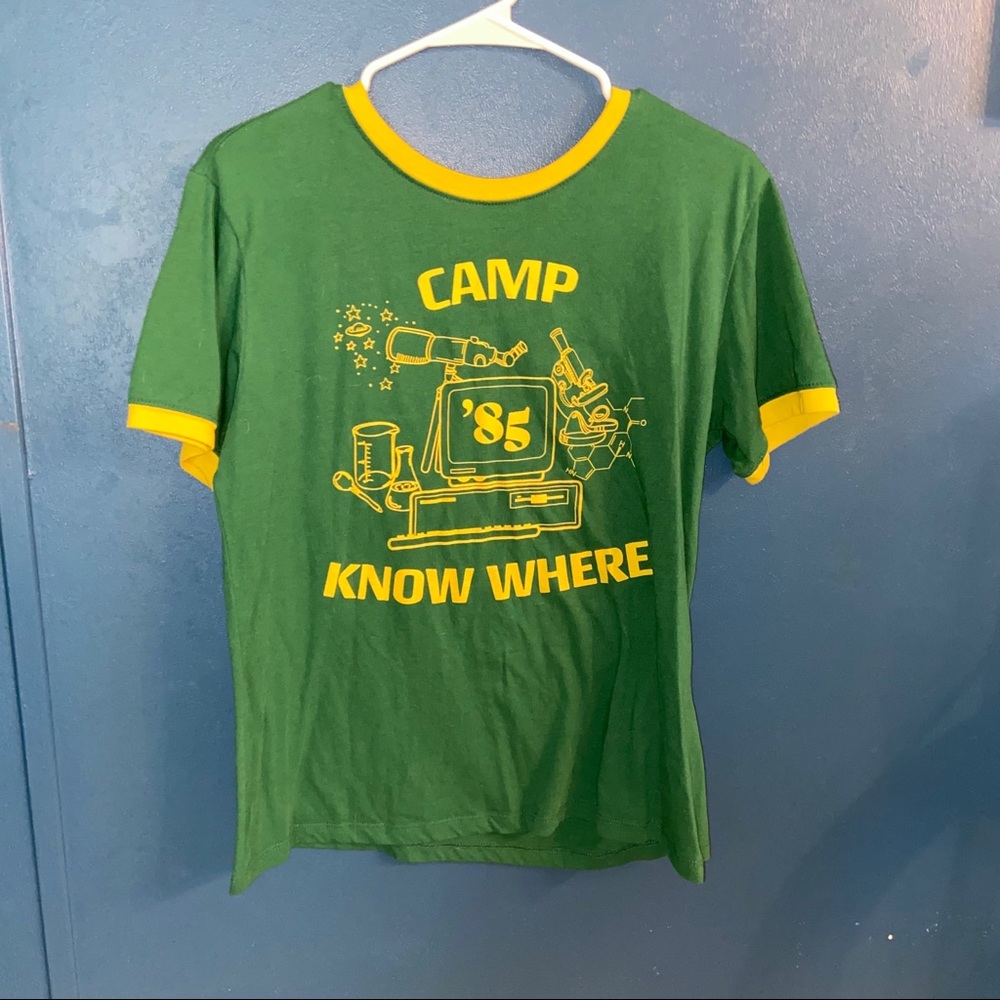 NWOT Stranger Things Camp Know Where TeeShirt